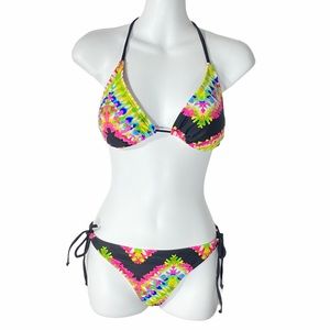 POOL PARTY | Tie Dye String Bikini swimwear, bathing suit, swimsuit Boho Beach